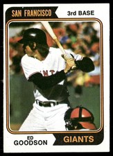 1974 Topps Ed Goodson 494 San Francisco Giants 1974 Topps Ed Goodson 494 San Francisco Giants