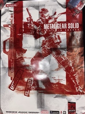 METAL GEAR SOLID THE TWIN SNAKES EUROPEAN STORE POSTER DOUBLE