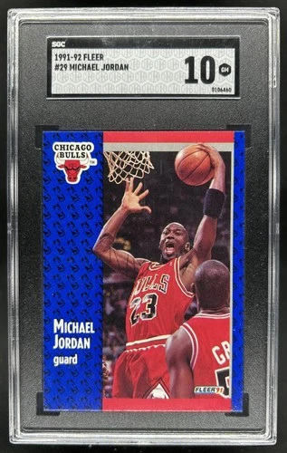 1991-92 Fleer Michael Jordan #29 Bulls SGC 10