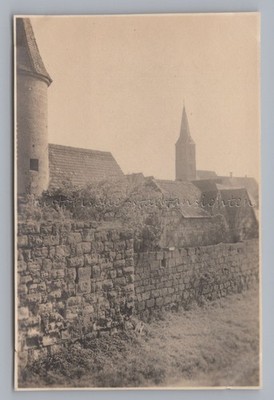 Wolframs-Eschenbach - Kirche Stadtmauer  - Altes Foto 1920er 1930er