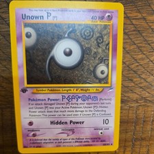 Pokemon Cards: Neo Destiny 1st Edition Uncommon: Unown P 58/105 on eBay