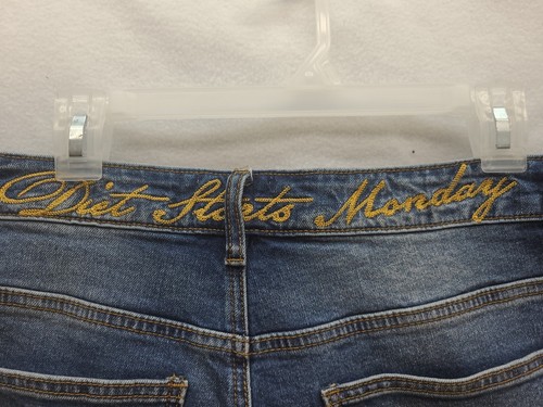 Diet Starts Monday Washed Denim Jeans Blue Distressed Size 34x32 - Picture 14 of 20