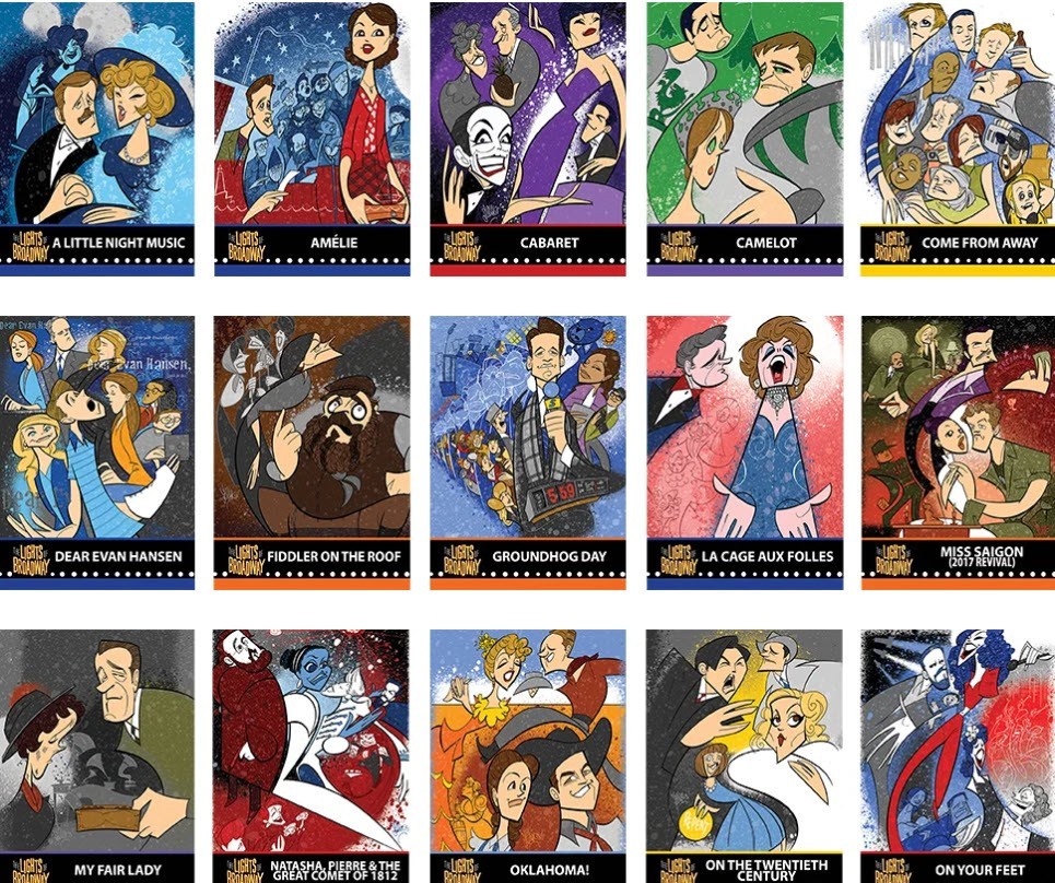 Lights of Broadway SPRING 2017 Collectible Cards *CORE, RARE, GOLDEN, RE-ISSUES*