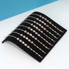 Jewelry Display Trays Showcase-Velvet S-type Necklace Organizer Storage Trays