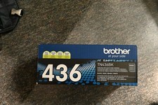 New Genuine Brother TN436BK Extra High Yield 436 Black Toner Cartridge Open Box