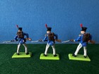 Britains Deetail 1971 FRENCH Napoleonic Waterloo Infantry LOT of 3 Toy Soldiers — photo 4