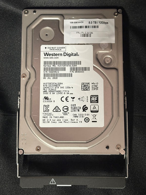 NetApp E-X4128A  8TB SAS P12 Disk Drive - 12Gbps - HUS728T8TAL5204 - 0B36443