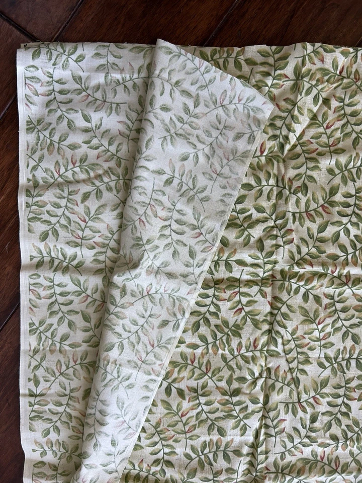 Signature Classics Cotton Fabric 44x72" "Green Leaves Turning During Fall" - Image 4 of 4