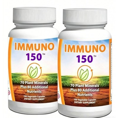 2 Pack IMMUNO 150 Caps Ultimate Multivitamin Immune Booster Pills