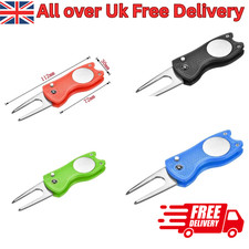Golf Divot Repair Tool with Ball Marker Pitch mark Switchblade Golf Accessories