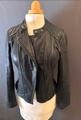 Lederjacke Damen Gr 40 Michael Kors aus Ziegenvelours wie Neu
