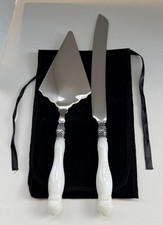 VTG SLAH 2Pc Cake Pie Knife, Server Set Camden Collection Stainless