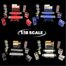 Diorama 1:18 Car Garage Tool Model Set Repair Workshop Tunning Accessories Props