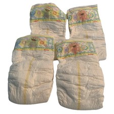4 Vintage Pampers Swaddles Diapers Size 4 Sesame Street 2015 Zoe Grouch