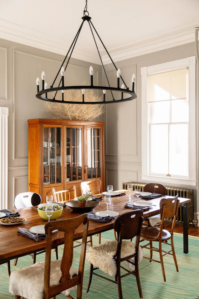 Vintage Hand Woven Traditional Kilim Rug 5'9" x 5'10" Oriental Wool Carpet - Image 2 of 4