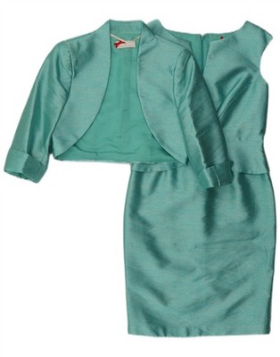 Damen 2-teiliges Set US 8 Medium türkis Polyester DH04