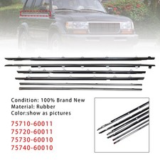 6pcs Door Belt Molding For Toyota Land Cruiser 80 Series 1991-1997 6pcs Door Belt Molding For Toyota Land Cruiser 80 Series 1991-1997
