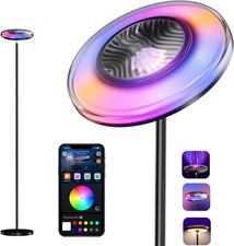 Smart Floor Lamp Living Room 66.8" RGB WW Ripple Projector Floor Lamp 3-in-1 LED