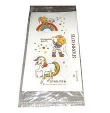 Vintage Hallmark 1983 Rainbow Brite Starlite Stick R Treats Stickers Sealed NEW
