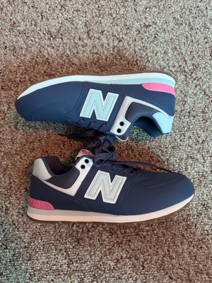 new balance 574 for men 6.5 blue Woman 8  (24 cm)