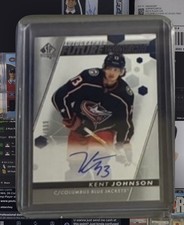 2022/23 SP Authentic Future Watch Kent Johnson Rookie Card RC Auto /999. rookie card picture