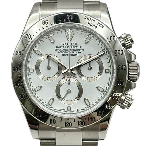 ROLEX Daytona 116520 40mm SS White Dial Automatic Watch 2015 #...