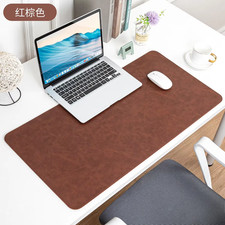 Image of Waterproof PU Leather Desk Pad Non-Slip Large Laptop Keyboard Mat UK
