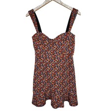 ANTHROPOLOGIE Hutch Dress Womens Small Ditsy Floral Corset Mini Dress Sweetheart
