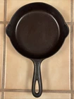 Vintage GRISWOLD #3-Cast Iron SKILLET-SMALL BLOCK LOGO-Smooth Bottom