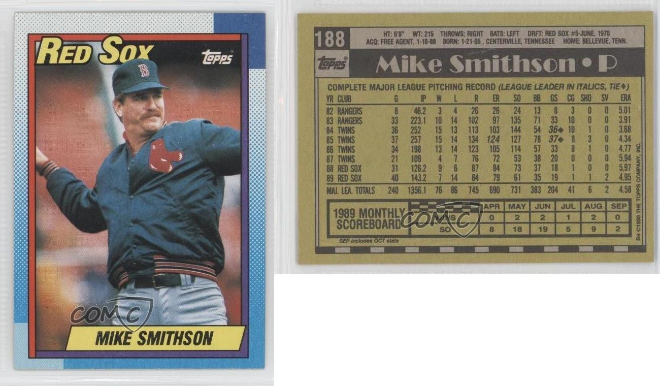 1990 Topps Mike Smithson #188 0w8 | eBay