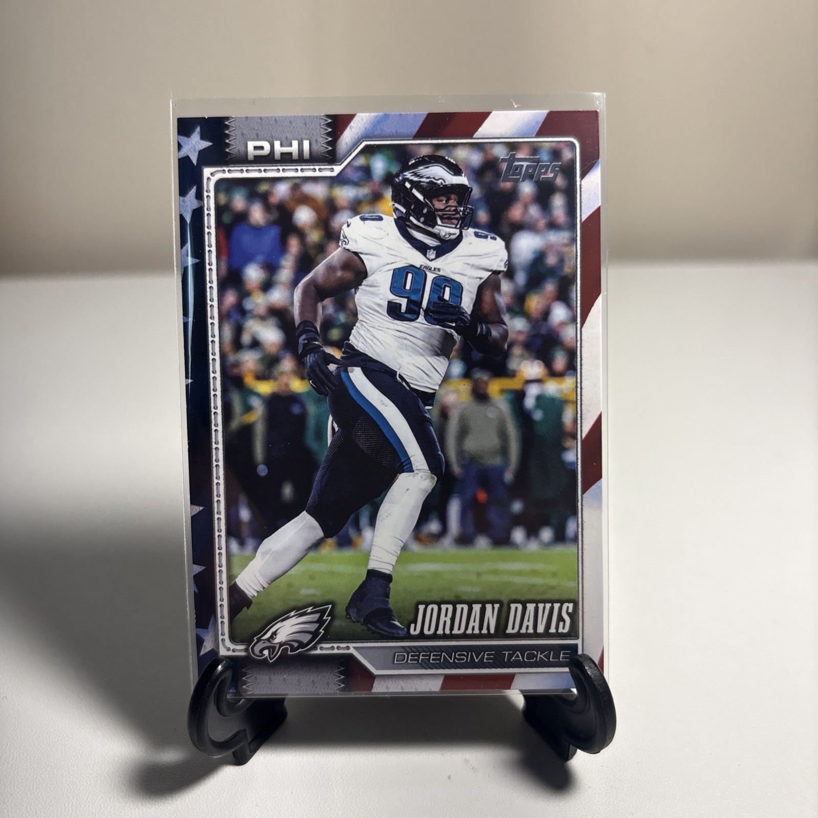 2026 Topps Flagship Jordan Davis Independence Day SSP /76 Philadelphia Eagles