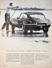 April 1965 Jaguar Xke Race Proven Engine Original Magazine Print Advertizement