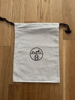 Hermes Dustbag Schutzhülle Beutel Original Baumwolle Gebraucht