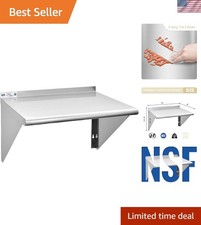 Stainless Steel Wall Mount Shelf 18x24 - Organize Kitchen Essentials Efficiently