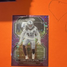 Panini Prizm 2021 Cory Littleton Las Vegas Raiders #183 Purple Prizm /35