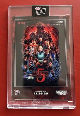 2025 Stranger Things Topps NOW  Card STRA Netflix TV Show HARD CASE SEALED NEW