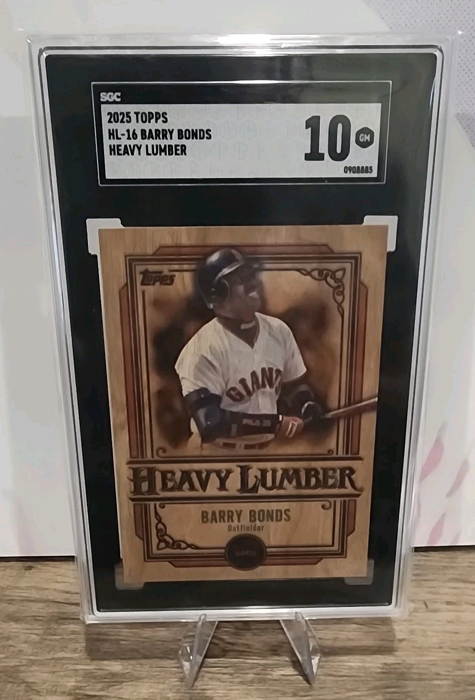 2025 Topps Series One BARRY BONDS Heavy Lumber SSP Case Hit Giants SGC 10-Pop 1