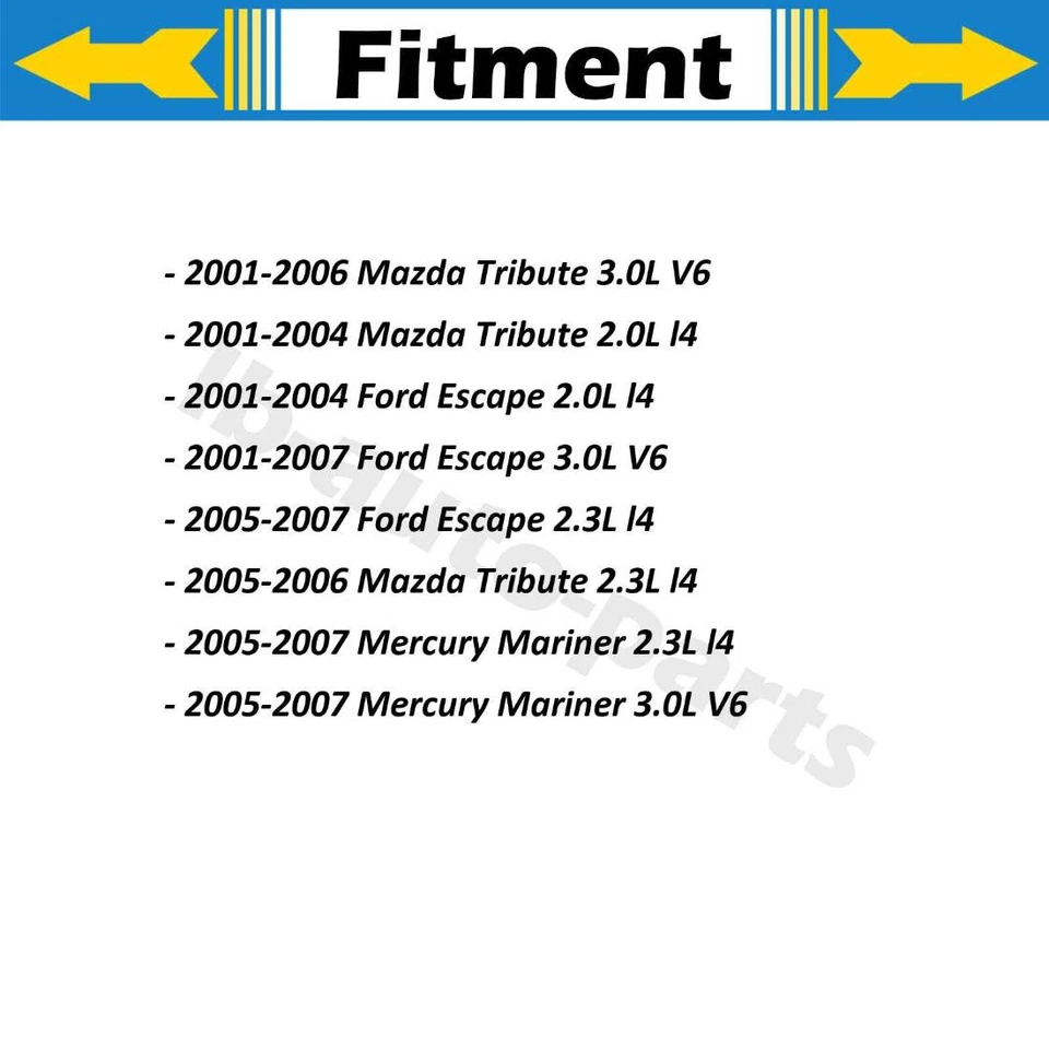 Línea de manguera de freno trasero 2 piezas para Mercury Mariner 2005-2007 3,0 L Foto 2 de 4