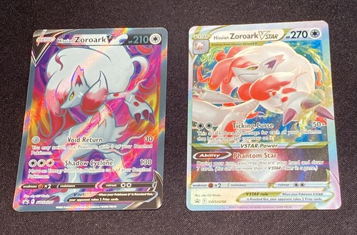 Hisuian Zoroark V Promo SWSH Sword & Shield Promo Cards SWSH297 + SWSH298 NM Lot