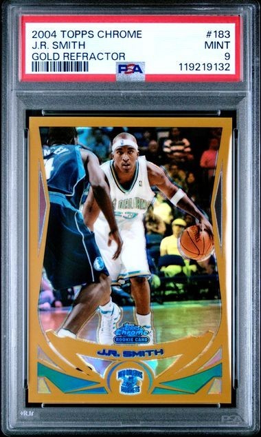 2004-05 Topps Chrome J.R. Smith Refractor Gold Rookie RC #10/99 PSA 9