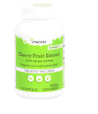 Vitacost Cherry Fruit Extract -- 1000 mg per serving - 180 Capsules 8/26