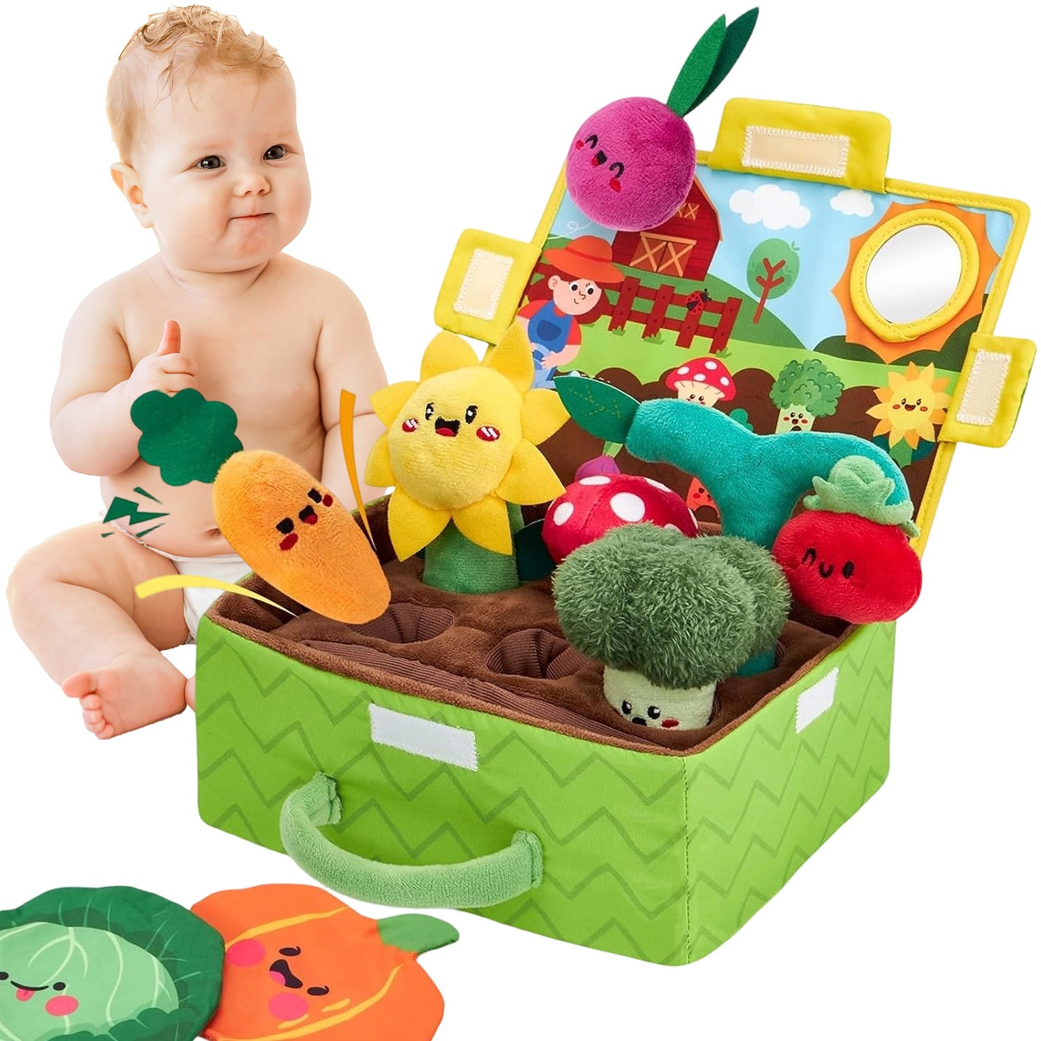 Sensorisches Spielzeug Für Babys Montessori Plüschtier-Set Ideales Geschenk NEU