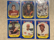 1981 Fleer Star Stickers (7) Stars Vida Blue,George Foster Nice Cond. SKU#36866