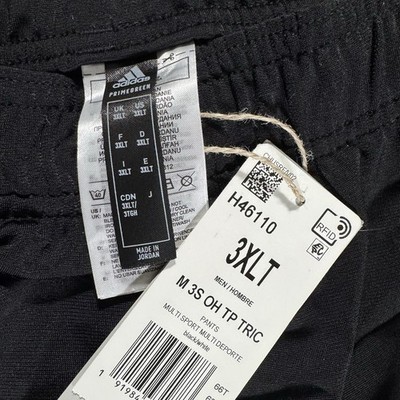 adidas Men's  Essentials Warm-Up Open Hem 3-Stripes Pants H46110
