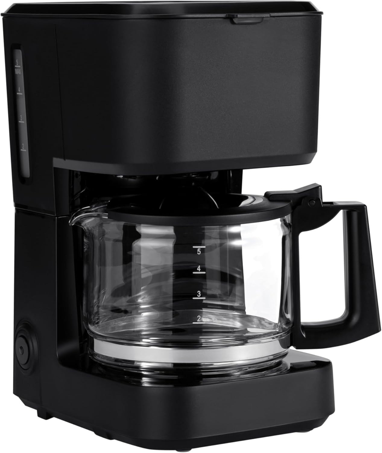 Amazon Basics 5 Cup Drip Coffee Maker, Coffee Machine with Glass Coffee Pot (0.8