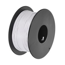 26AWG Stranded Wire PVC Hookup 30M/100ft White, Electrical Wire UL1007 Spool