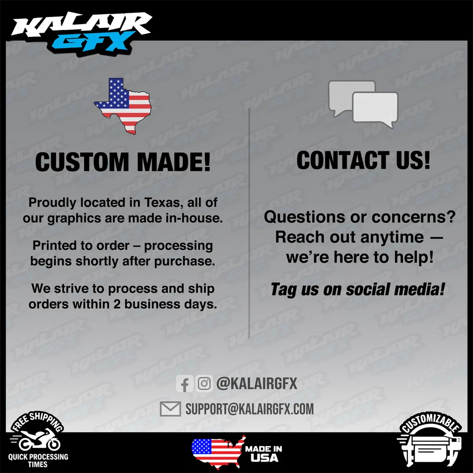 Kalair GFX Graphics Kit for KX450 2019-2023 and KX250 2021-24 Axis-GREN SFT - Image 4 of 4