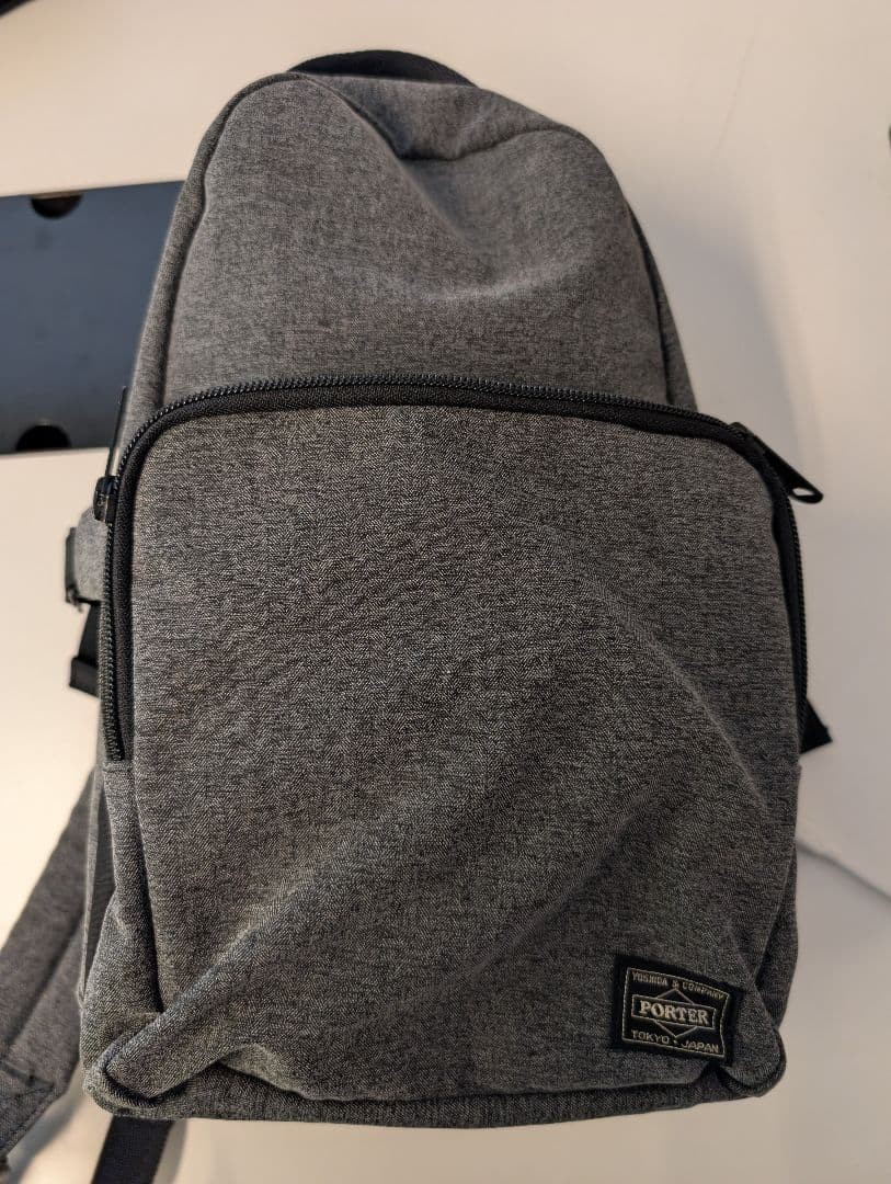 Porter Gray Shoulder Bag Polyester, Adjustable St… - image 1