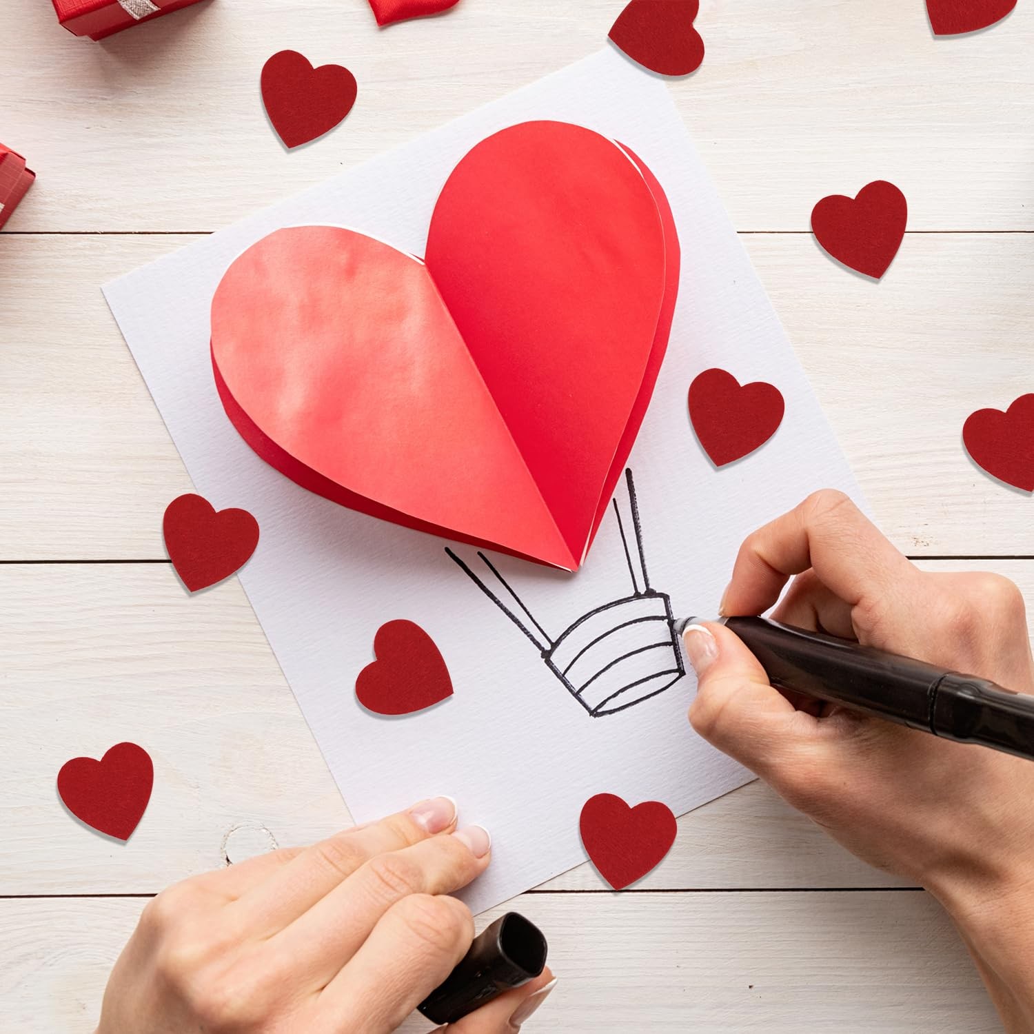 Felt Hearts Cutout for Valentine’s Day Wedding Decoration Scrapbooking Sewing...