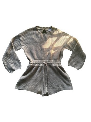 Women s Mable Long Sleeve knit Romper Size M/L